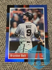 2022 Donruss Base Retro 1988 Holo Blue #268 Brandon Belt - San Francisco Giants